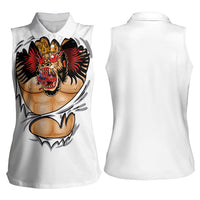 The Notorious Women Sleeveless Polo Shirt Tattoo Reveal Effect