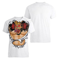 The Notorious Women V-Neck T-Shirt Tattoo Reveal Effect