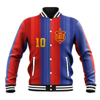 Spain 2026 Football Custom Baseball Jacket La Roja x Blaugrana
