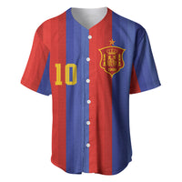 Spain 2026 Football Custom Baseball Jersey La Roja x Blaugrana