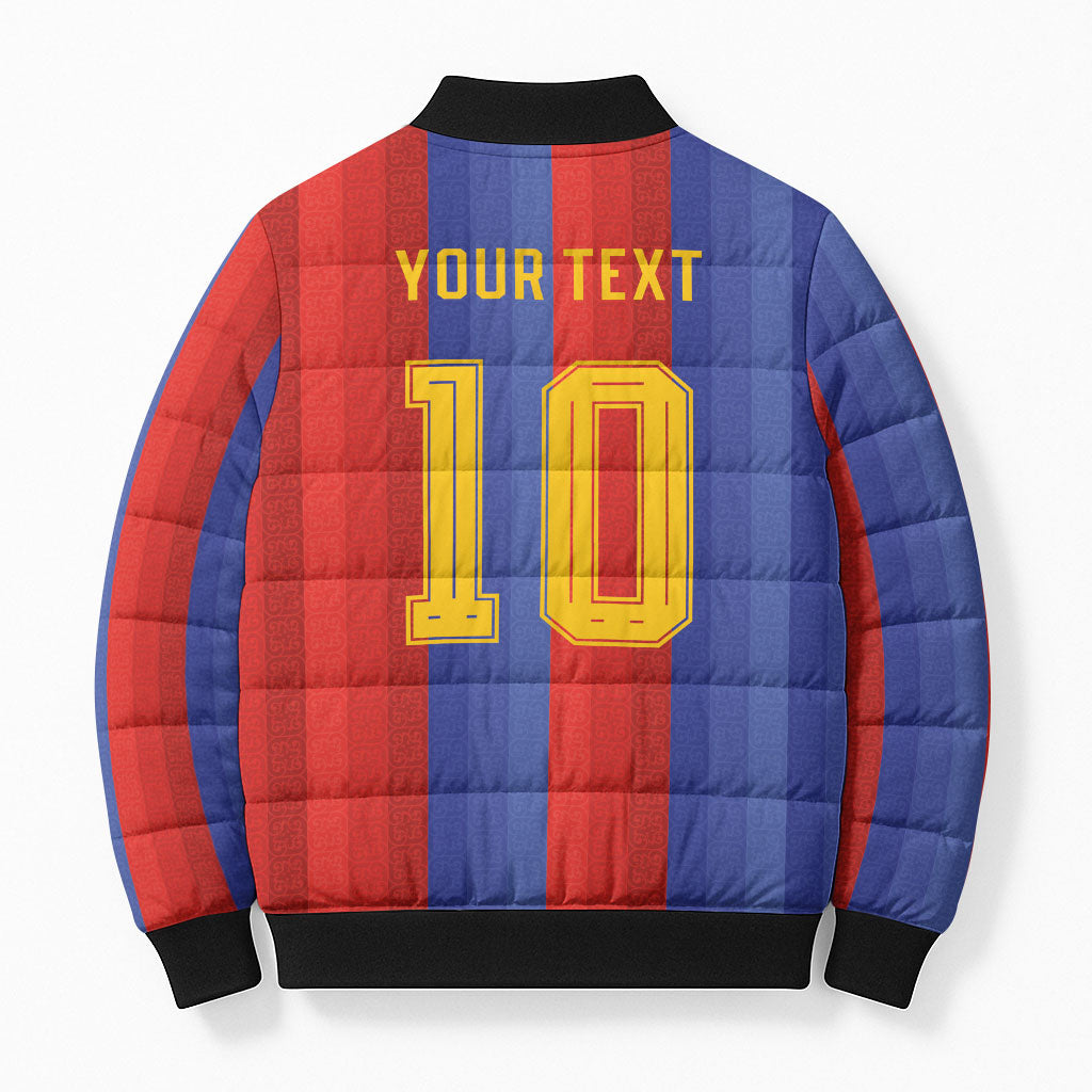Spain 2026 Football Custom Bomber Puffer Jacket La Roja x Blaugrana