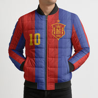 Spain 2026 Football Custom Bomber Puffer Jacket La Roja x Blaugrana