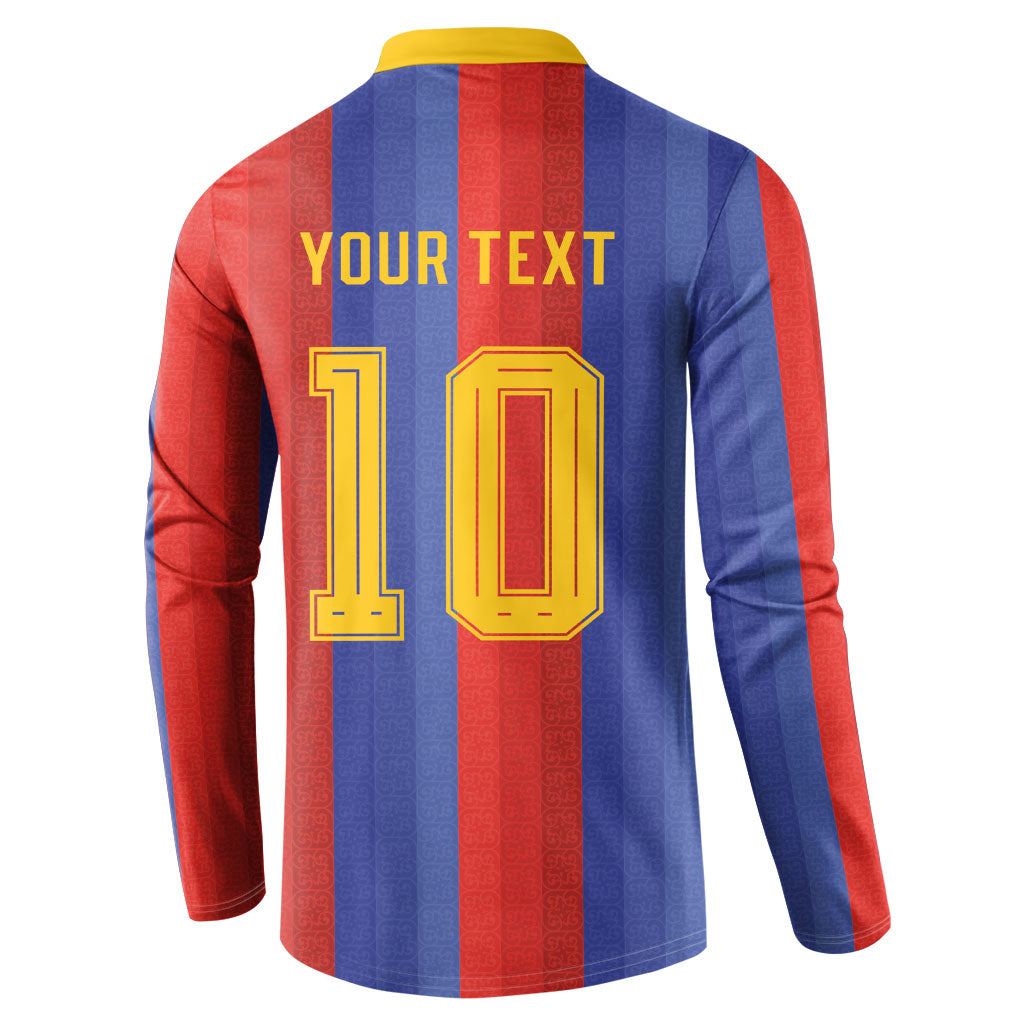 Spain 2026 Football Custom Button Sweatshirt La Roja x Blaugrana