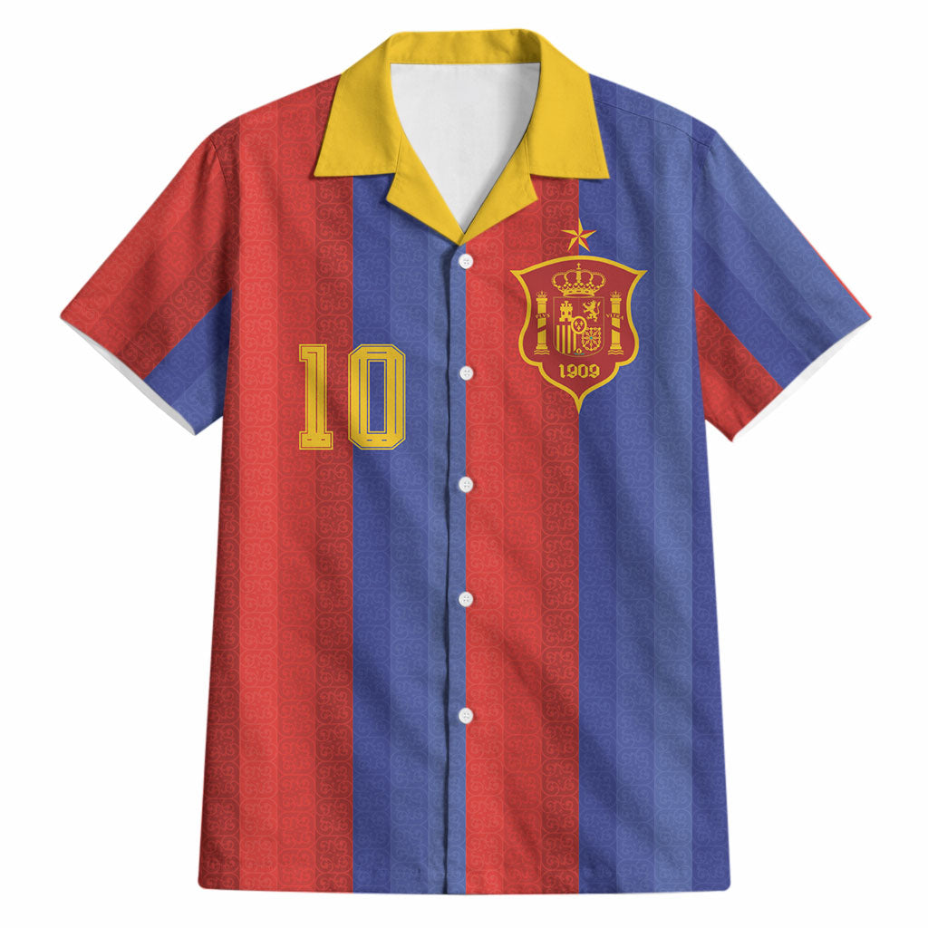 Spain 2026 Football Custom Hawaiian Shirt La Roja x Blaugrana