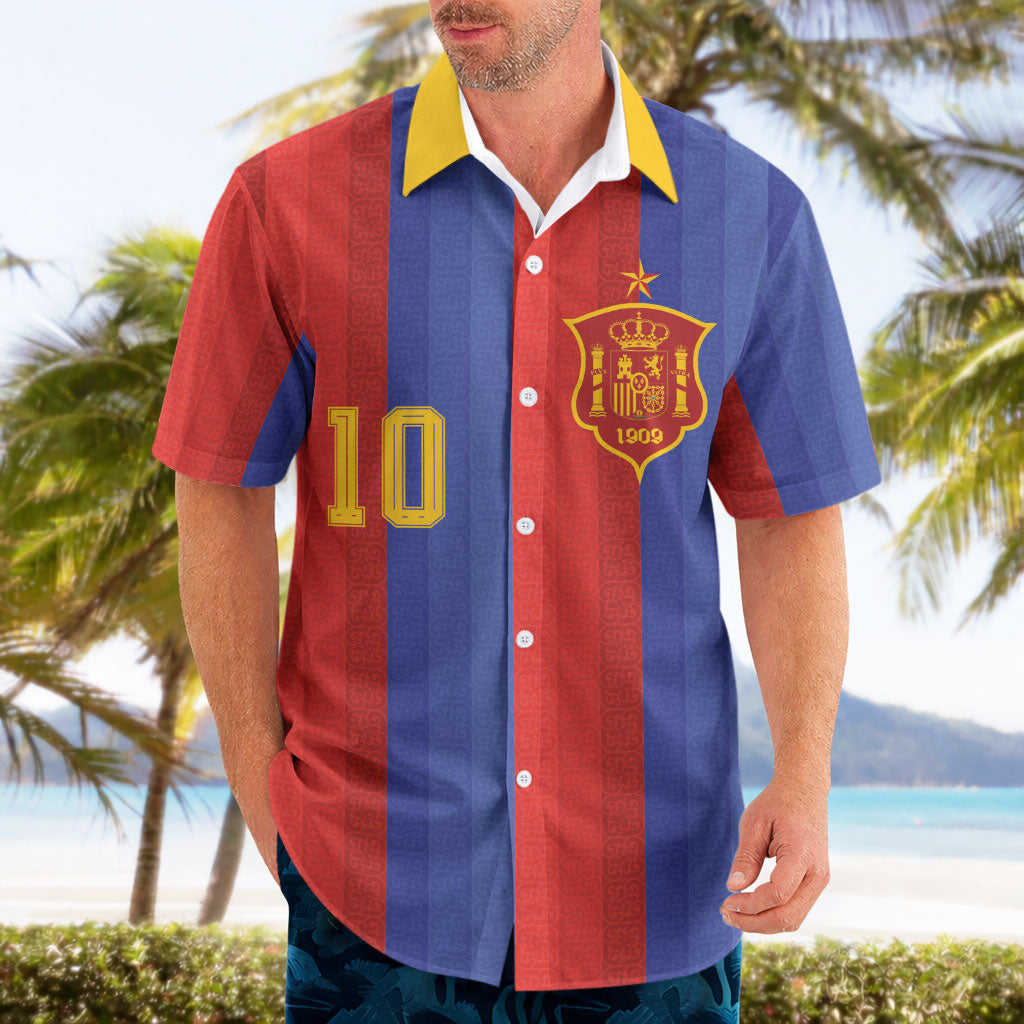 Spain 2026 Football Custom Hawaiian Shirt La Roja x Blaugrana