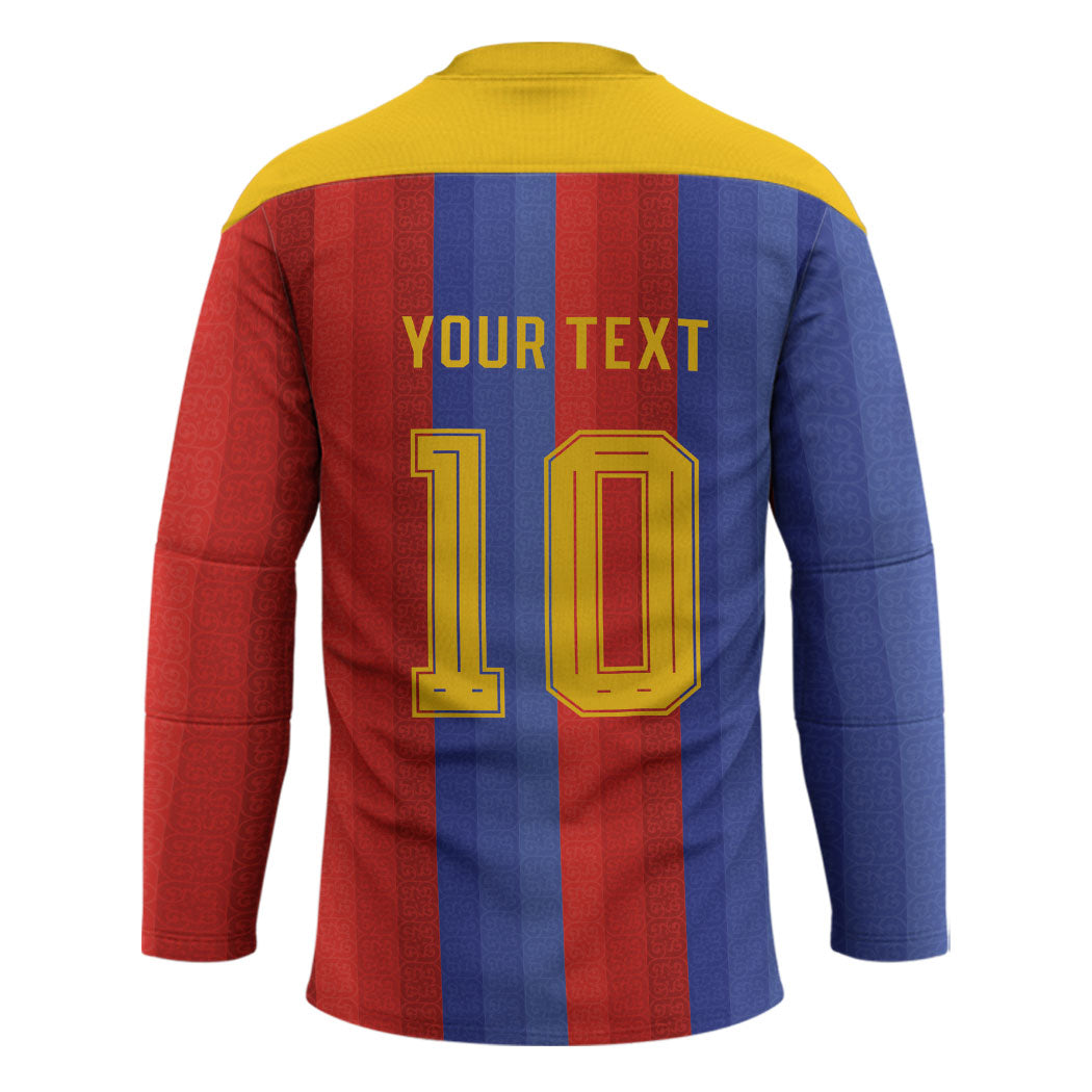 Spain 2026 Football Custom Hockey Jersey La Roja x Blaugrana
