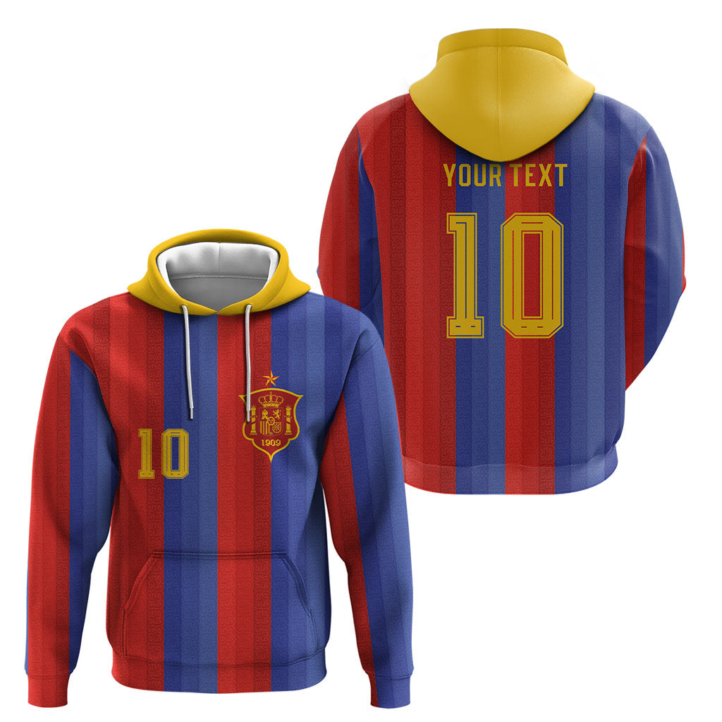 Spain 2026 Football Custom Hoodie La Roja x Blaugrana