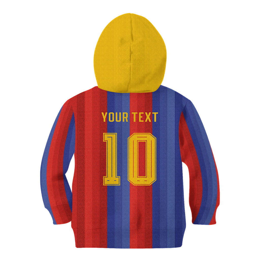 Spain 2026 Football Custom Kid Hoodie La Roja x Blaugrana