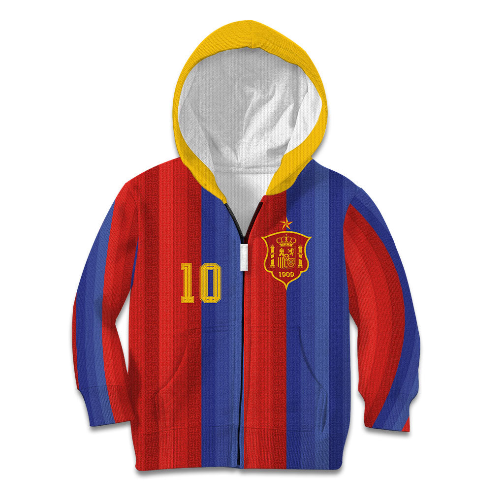 Spain 2026 Football Custom Kid Hoodie La Roja x Blaugrana