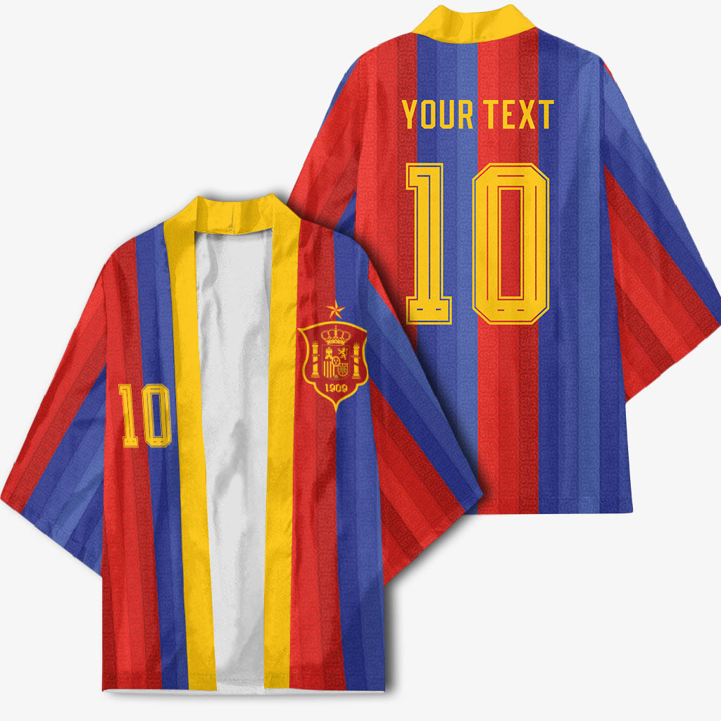 Spain 2026 Football Custom Kimono La Roja x Blaugrana