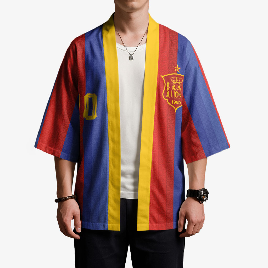 Spain 2026 Football Custom Kimono La Roja x Blaugrana