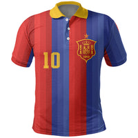 Spain 2026 Football Custom Polo Shirt La Roja x Blaugrana