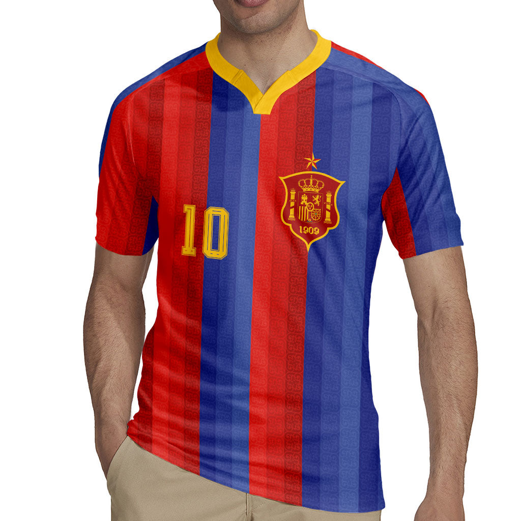 Spain 2026 Football Custom Rugby Jersey La Roja x Blaugrana