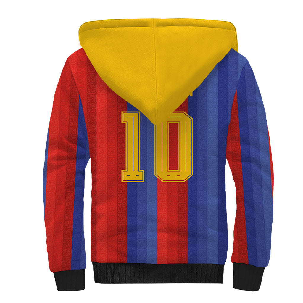 Spain 2026 Football Custom Sherpa Hoodie La Roja x Blaugrana