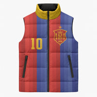 Spain 2026 Football Custom Sleeveless Puffer Jacket La Roja x Blaugrana