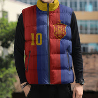 Spain 2026 Football Custom Sleeveless Puffer Jacket La Roja x Blaugrana