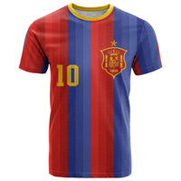 Spain 2026 Football Custom T Shirt La Roja x Blaugrana