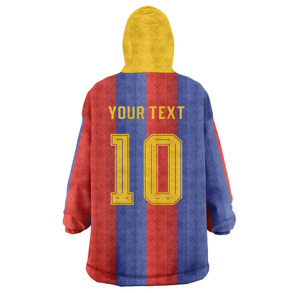 Spain 2026 Football Custom Wearable Blanket Hoodie La Roja x Blaugrana