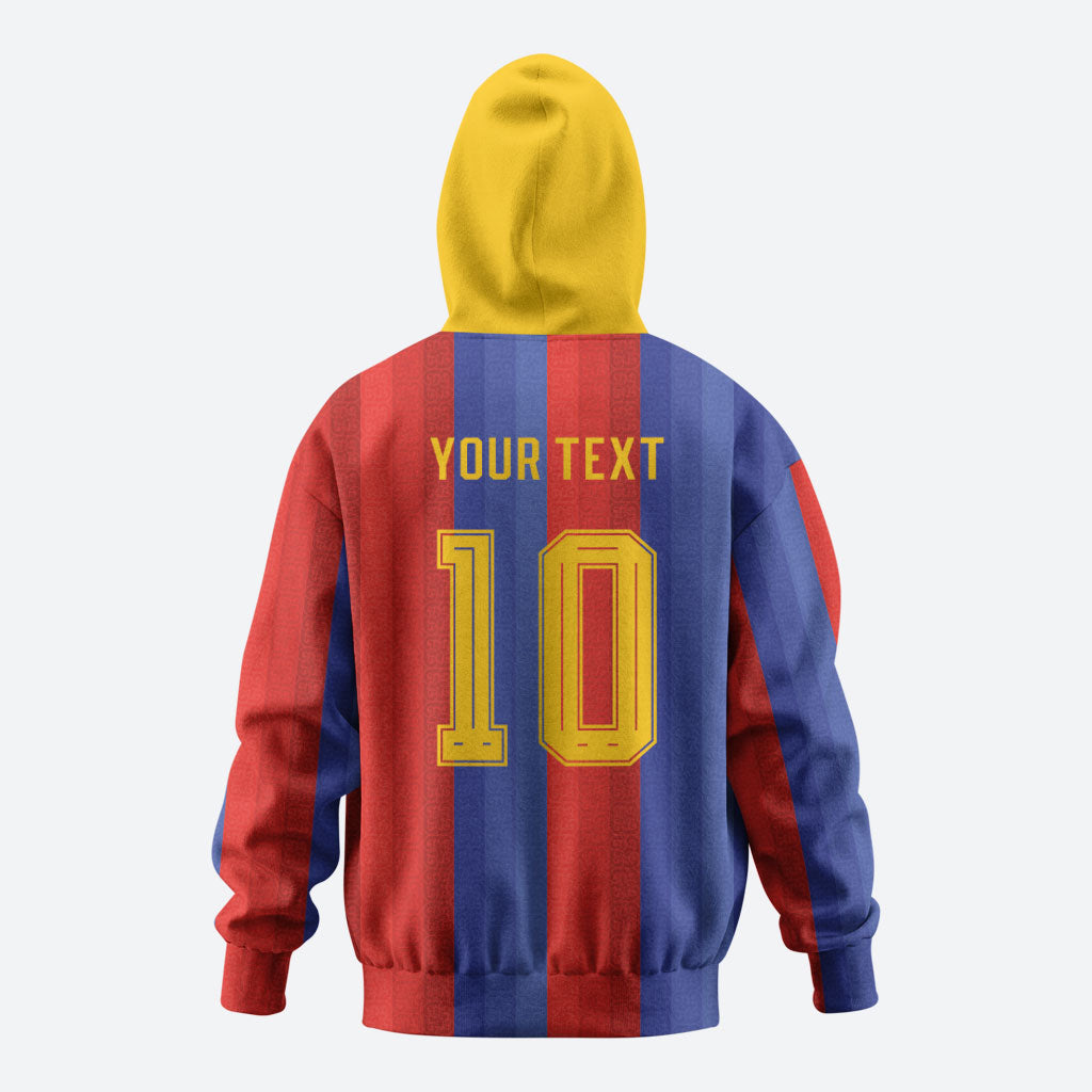 Spain 2026 Football Custom Zip Hoodie La Roja x Blaugrana