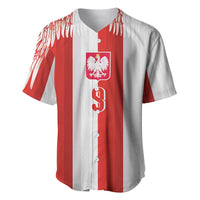 Poland Football Custom Baseball Jersey The White-Reds Winged Sport Style