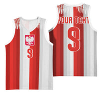 Poland Football Custom Basketball Jersey The White-Reds Winged Sport Style