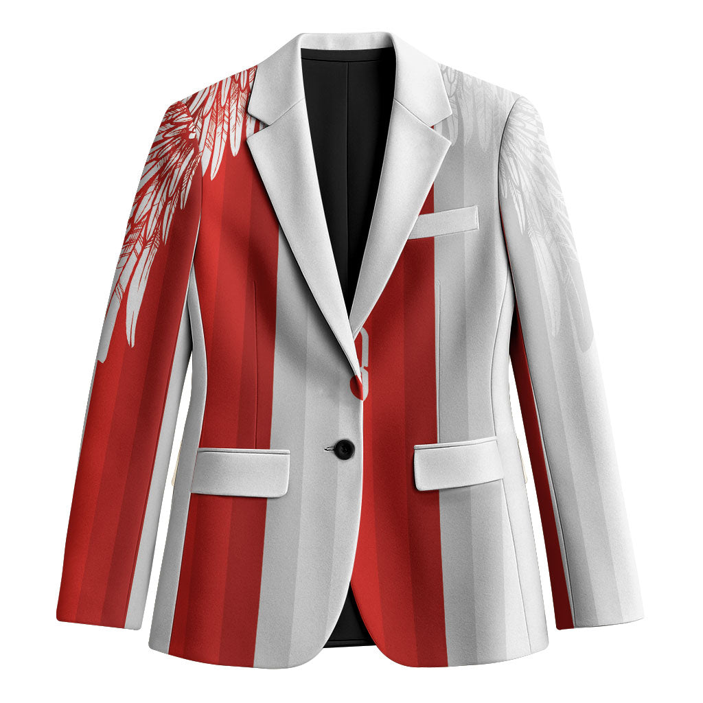 Poland Football Custom Blazer The White-Reds Winged Sport Style