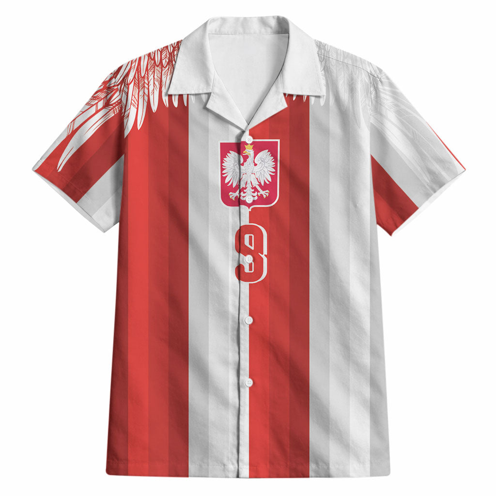 Poland Football Custom Hawaiian Shirt The White-Reds Winged Sport Style