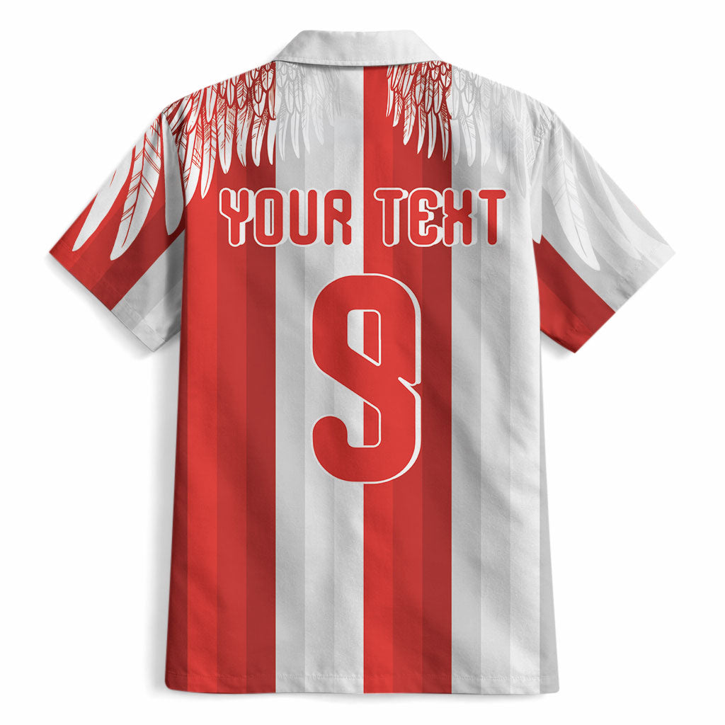 Poland Football Custom Hawaiian Shirt The White-Reds Winged Sport Style