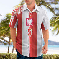 Poland Football Custom Hawaiian Shirt The White-Reds Winged Sport Style