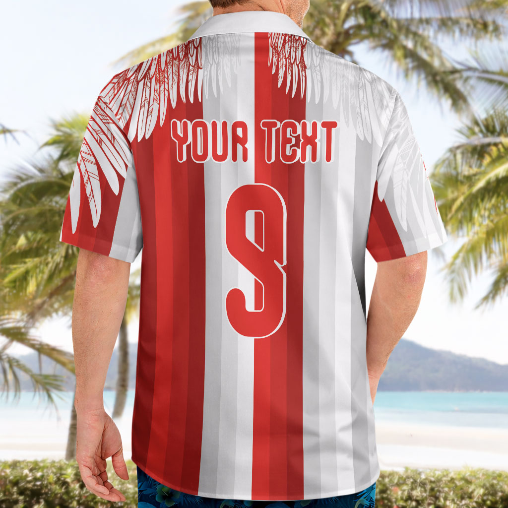 Poland Football Custom Hawaiian Shirt The White-Reds Winged Sport Style
