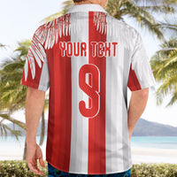 Poland Football Custom Hawaiian Shirt The White-Reds Winged Sport Style