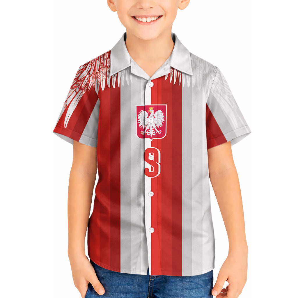 Poland Football Custom Hawaiian Shirt The White-Reds Winged Sport Style