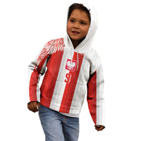 Poland Football Custom Kid Hoodie The White-Reds Winged Sport Style