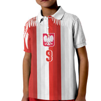 Poland Football Custom Kid Polo Shirt The White-Reds Winged Sport Style