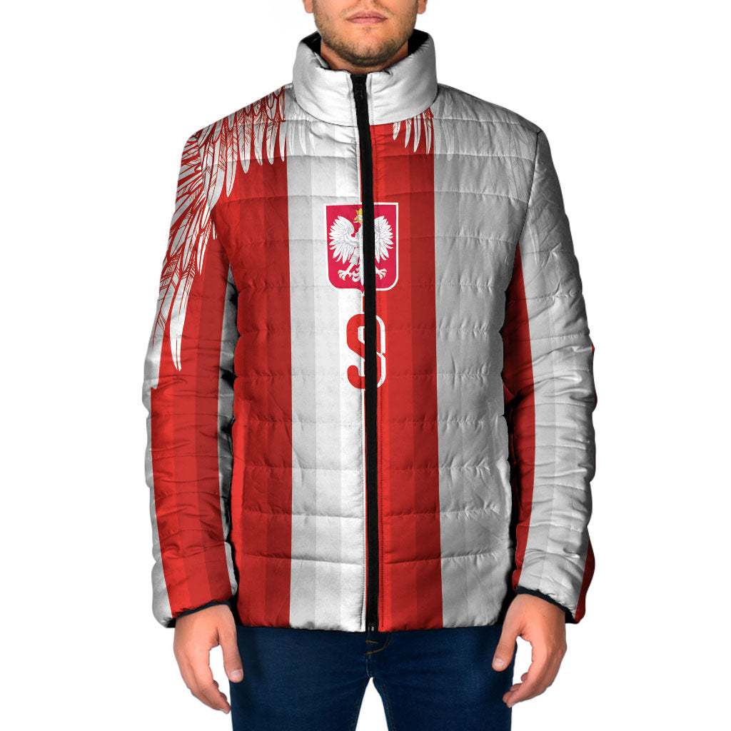 Poland Football Custom Padded Jacket The White-Reds Winged Sport Style