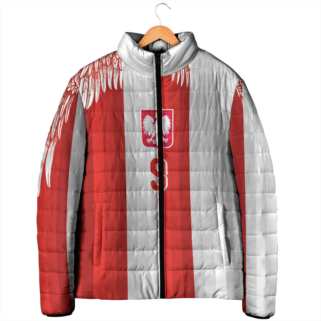 Poland Football Custom Padded Jacket The White-Reds Winged Sport Style