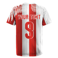 Poland Football Custom Rugby Jersey The White-Reds Winged Sport Style