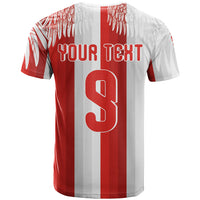 Poland Football Custom T Shirt The White-Reds Winged Sport Style