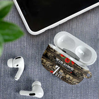 Pearl Harbor Remembrance Day AirPods Case Memories of December 7 with Red Poppy Lei - Wonder Print Shop