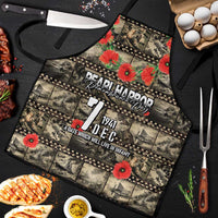 Pearl Harbor Remembrance Day Apron Memories of December 7 with Red Poppy Lei - Wonder Print Shop