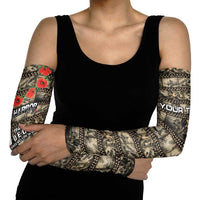 Pearl Harbor Remembrance Day Personalized Arm Sleeves Memories of December 7 with Red Poppy Lei - Wonder Print Shop