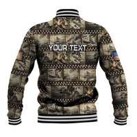 Pearl Harbor Remembrance Day Personalized Baseball Jacket Memories of December 7 with Red Poppy Lei - Wonder Print Shop