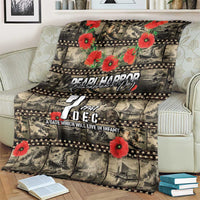 Pearl Harbor Remembrance Day Blanket Memories of December 7 with Red Poppy Lei - Wonder Print Shop