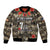 Pearl Harbor Remembrance Day Personalized Bomber Jacket Memories of December 7 with Red Poppy Lei - Wonder Print Shop