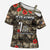 Pearl Harbor Remembrance Day Personalized Cross Shoulder Shirt Memories of December 7 with Red Poppy Lei - Wonder Print Shop
