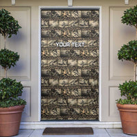 Pearl Harbor Remembrance Day Personalized Door Cover Memories of December 7 with Red Poppy Lei - Wonder Print Shop