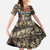 Pearl Harbor Remembrance Day Personalized Family Matching Off The Shoulder Long Sleeve Dress and Hawaiian Shirt Memories of December 7 with Red Poppy Lei - Wonder Print Shop