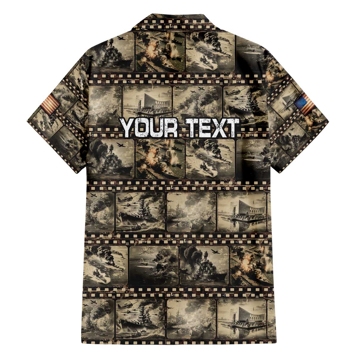 Pearl Harbor Remembrance Day Personalized Family Matching Off The Shoulder Long Sleeve Dress and Hawaiian Shirt Memories of December 7 with Red Poppy Lei - Wonder Print Shop