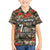 Pearl Harbor Remembrance Day Personalized Family Matching Off The Shoulder Long Sleeve Dress and Hawaiian Shirt Memories of December 7 with Red Poppy Lei - Wonder Print Shop