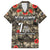 Pearl Harbor Remembrance Day Personalized Family Matching Off Shoulder Maxi Dress and Hawaiian Shirt Memories of December 7 with Red Poppy Lei - Wonder Print Shop